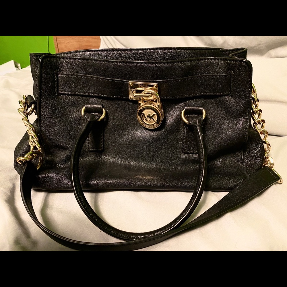 SOLD Michael Kors Gold Chain ‘Hamilton’ Handbag - Picture 2 of 4